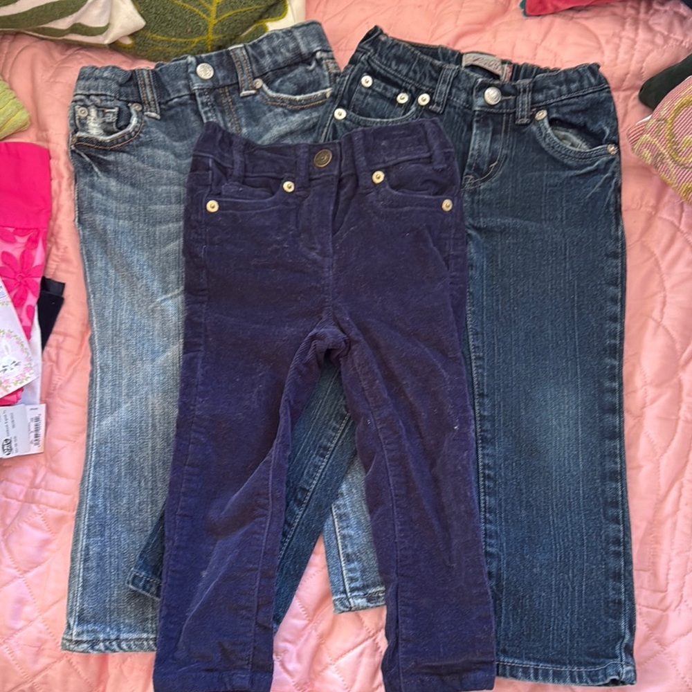 Levi’s, Crewcut & 7 For All Mankind Children's Denim and Corduroy Pants